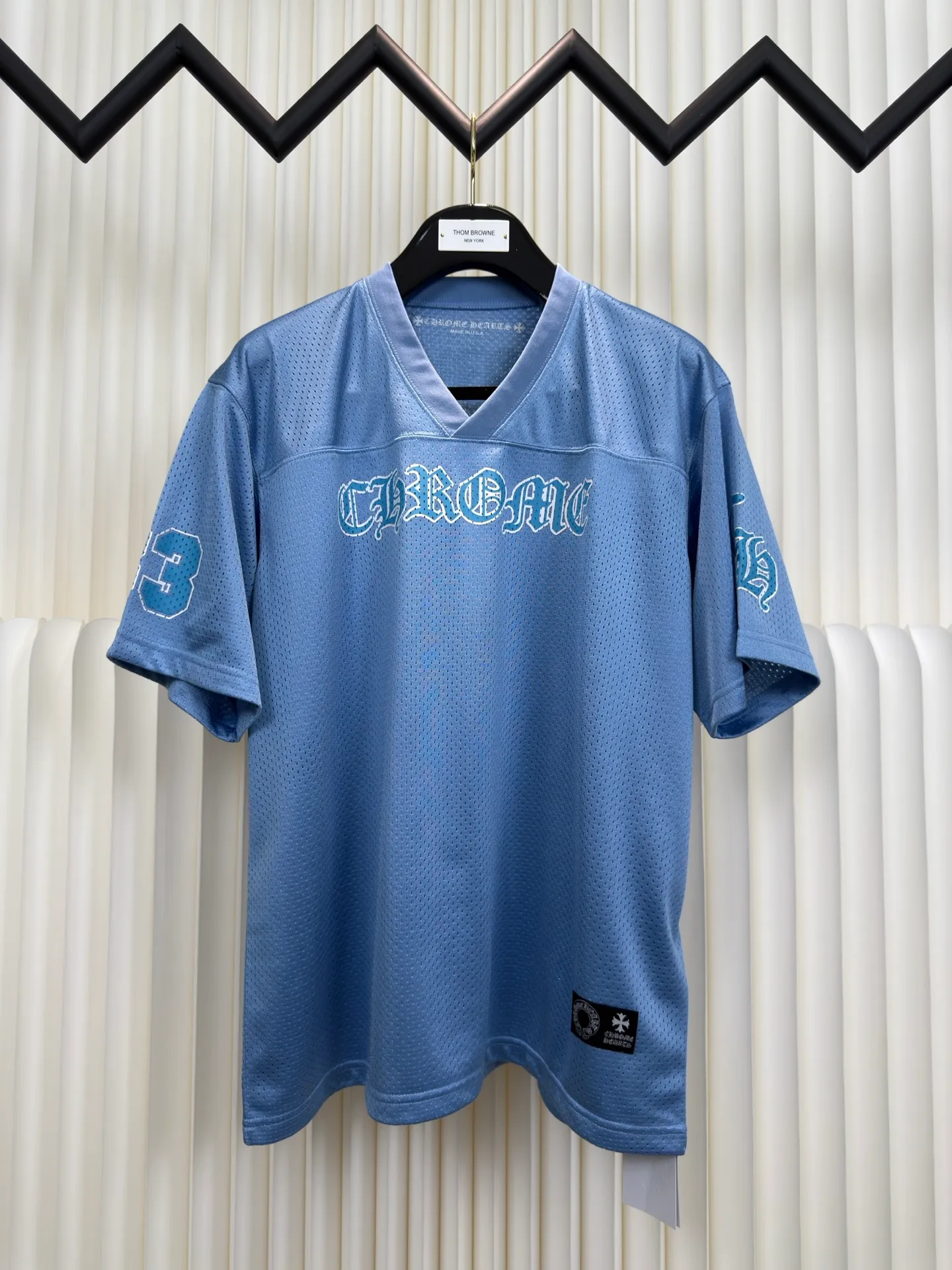 P270 Chrome Hearts glitter ice hockey jersey Authentic version - physical counter - top luxury quality 🆚 Instant sale of all versions on the market YB version Custom dyeing color The highest version on the market The fabric is made of high-density 100D bird's eye cloth Double-sided mesh positioning is very time-consuming The cost of labor loss is very high Non-market single-layer thin see-through junk goods Same style for men and women OS version Size S M L